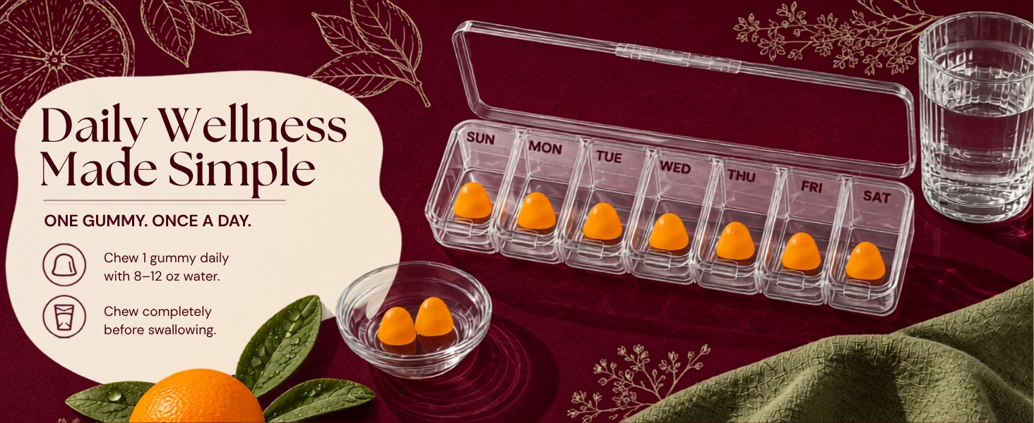 Vitamatic Sugar Free Folic Acid 1 mg Gummies 120 Count Orange Flavor