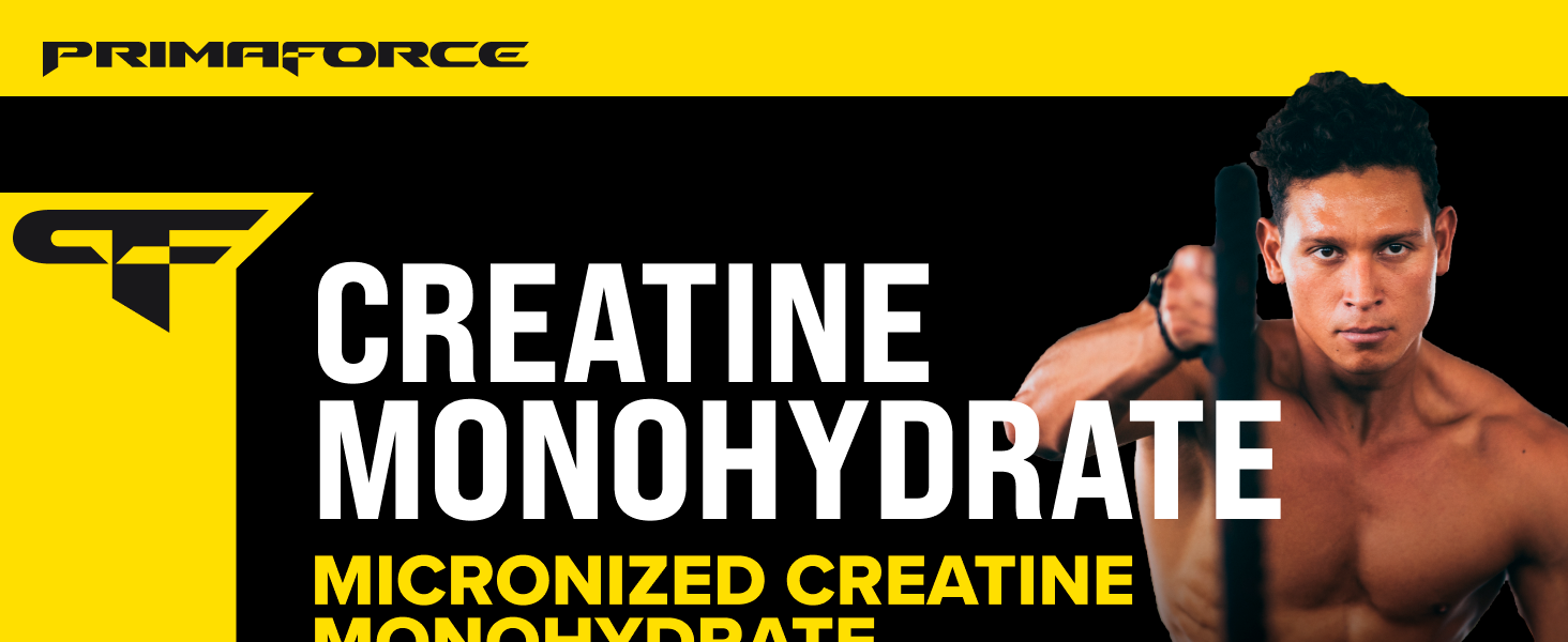 Primaforce Micronized Creatine Monohydrate Powder 500 Grams (1.1 Pounds)
