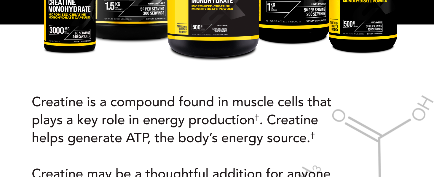 Primaforce Micronized Creatine Monohydrate Powder 500 Grams (1.1 Pounds)