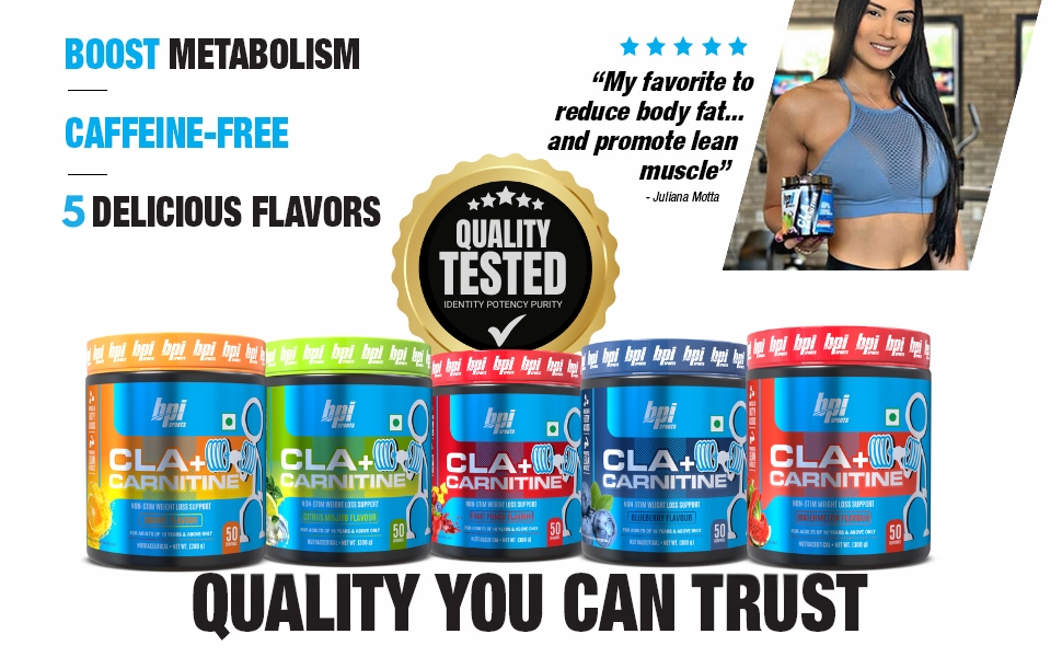 BPI Sports CLA + Carnitine – Conjugated Linoleic Acid – Performance, Lean Muscle – Caffeine Free – For Men & Women – 300 gms– 50 servings – Fruit Punch