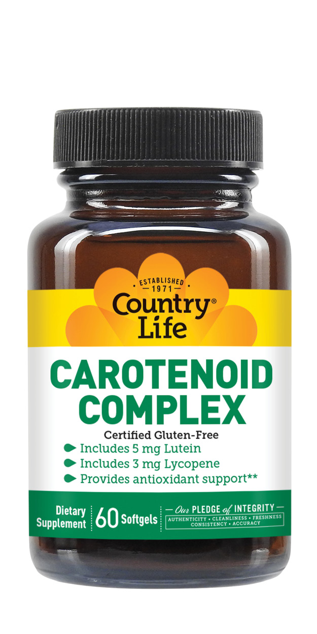 Country Life Carotenoid Complex with Lutein and Lycopene, 60 Softgels