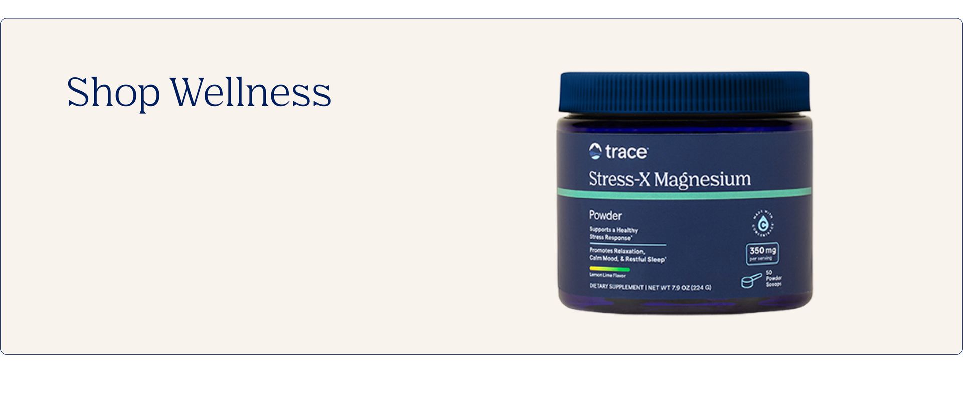 Trace Minerals Stress-X Magnesium Powder, 350mg, Raspberry Lemon, 8.1 oz