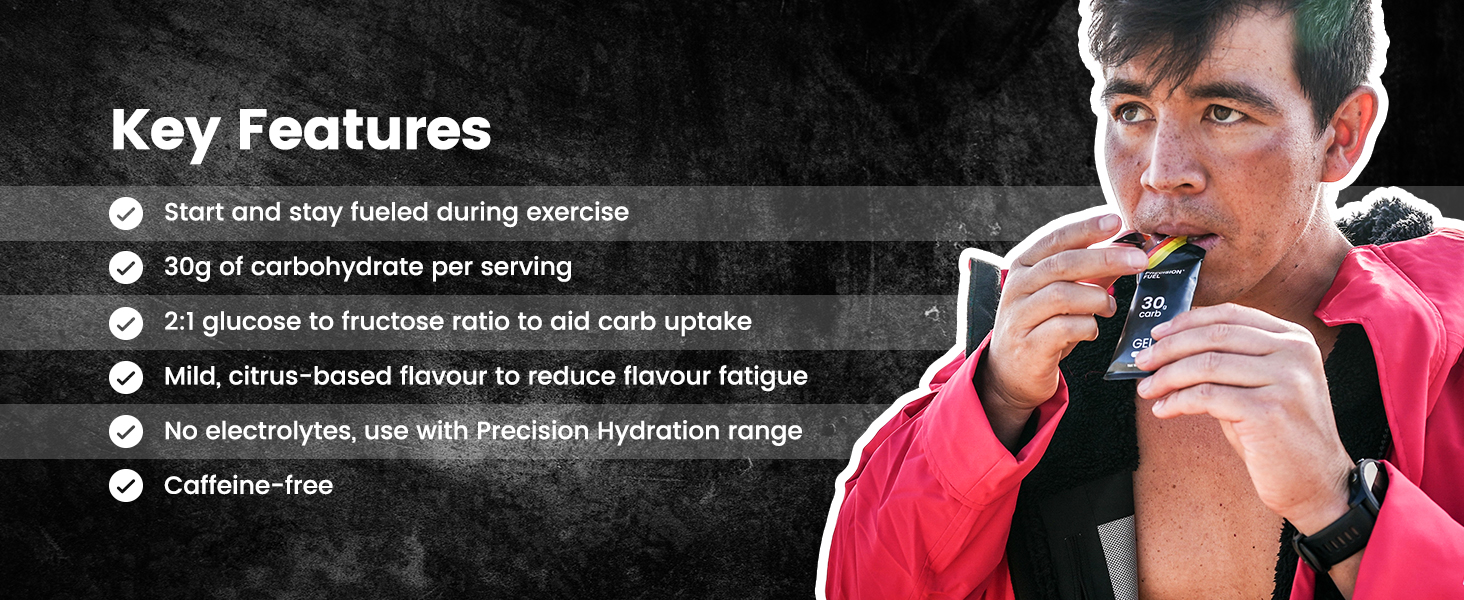 Precision Fuel PF30 Energy Gels - Mild, Neutral Flavour Running Gels for Endurance Athletes, 30g Carbohydrate, Easy-to-Digest, Perfect for Running & Long-Duration Sports (Pack of 15)