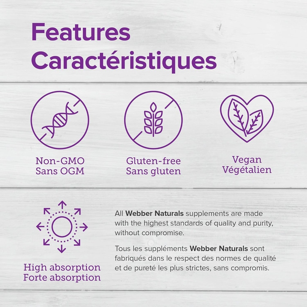 Webber Naturals Zinc Citrate 50 mg, 180 Tablets 4