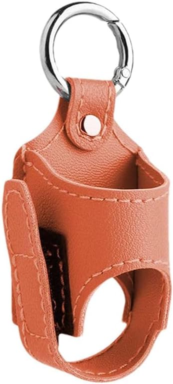 2pcs Portable Asthma Inhaler Holder，Lightweight PU Leather Protective Travel Handy Asthma Inhaler Case for Adults and Kids，Holder Only (Orange) 2