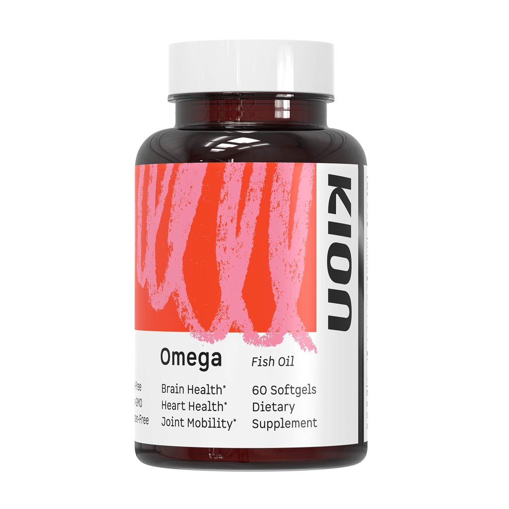 Kion Omega - Omega 3 Fatty Acid Suplementos - DHA Suplementos - Mini Fish Oil Softgels - Omega 3 DHA EPA Píldoras de aceite de pescado - Fish Oil 1000 mg - 30 Serviciones