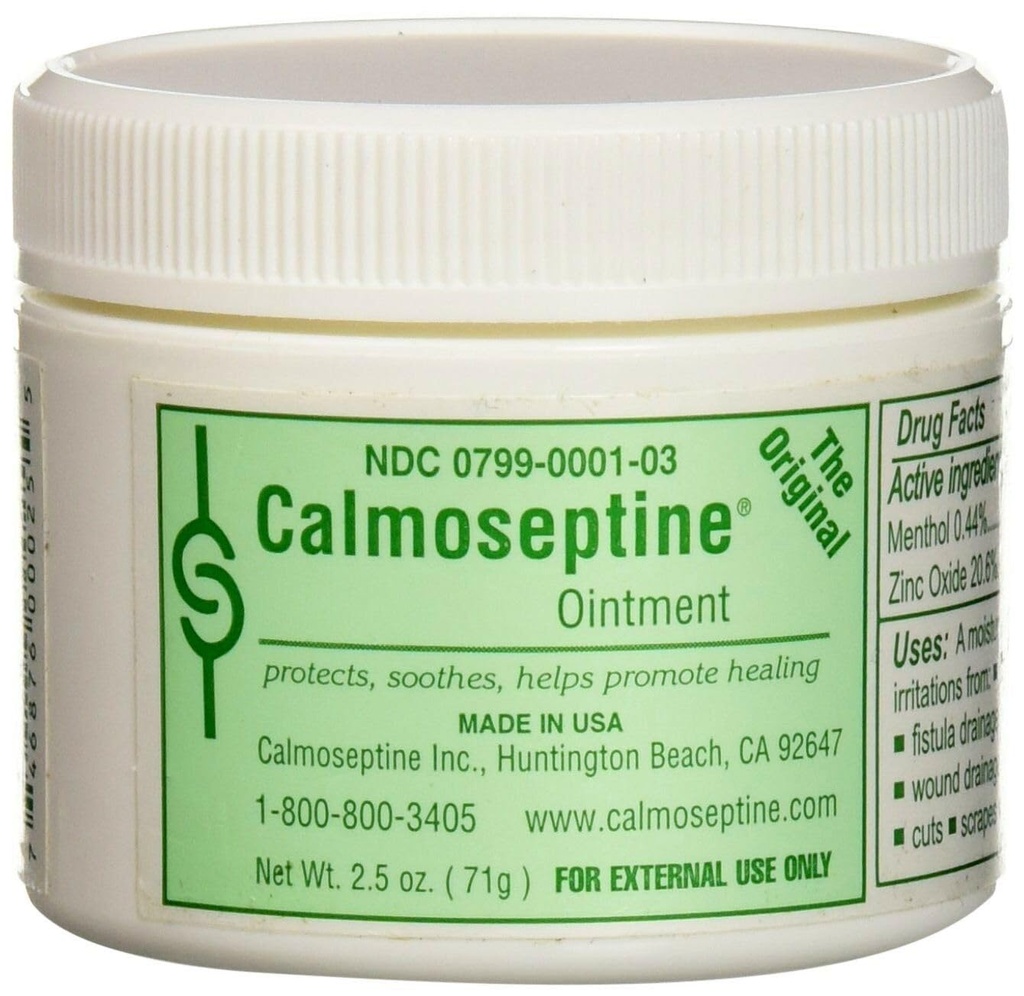 Ungüento calmoseptino - 2,5 Oz Jar Cada (Pack de 3)