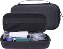 Hard Shell Carrying Case for Portable Handheld Nebulizer Machine Asthma Inhaler, EVA Travel Bag for Asthma Spacer Mask for Men and Woemn, Medicine Kits Organizer, Atomizer Holder with Mesh Pocket