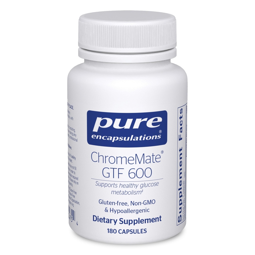 Encapsulaciones puras ChromeMate GTF 600 ← Suplemento para el metabolismo y el músculo magro*