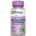 SOLARAY Saw Palmetto y Pygeum - Saw Palmetto para Hombres w / Pygeum Bark, Zinc, Vitamina E, Pumpkin Seed Oil - Suplementos de próstata para Hombres w / Beta Sitosterol - Garantía de 60 días - 30 Serviciones, 30 Softgels