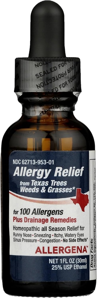 PROGENA - Árboles de Alergena Texas - Caídas de Alivio de Alergia (1 Fl Ounce)