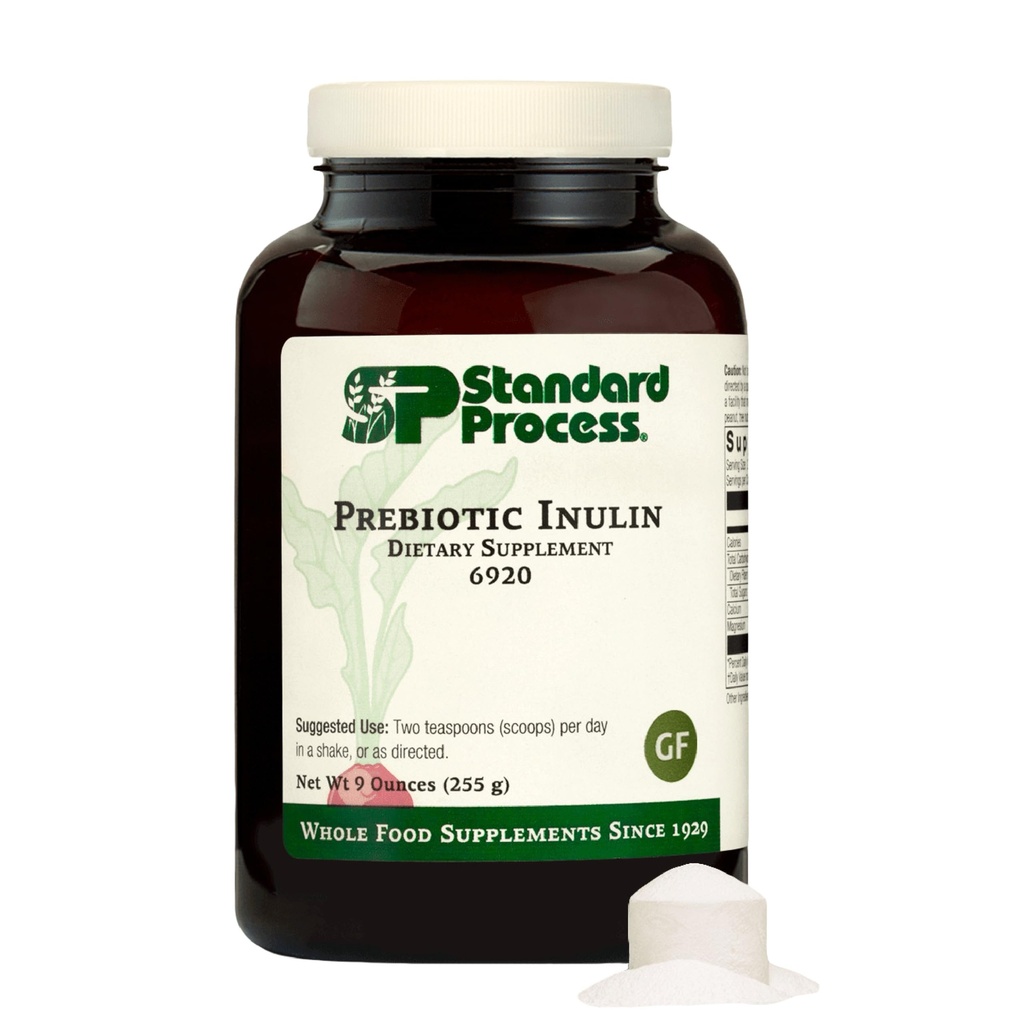 Inulina prebiótica del proceso estándar - Gut Health &amp; Immune Support Supplement - Calcium &amp; Magnesium for Bone Health - Good Source of Fiber - Non-Soy, Non-Dairy, Gluten-Free &amp; Vegan - 9 oz (255 g)