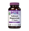 BlueBonnet Calcio Magnesio 1:1 Ratio Vegetarian Capsules, 180 Cuenta, Blanco