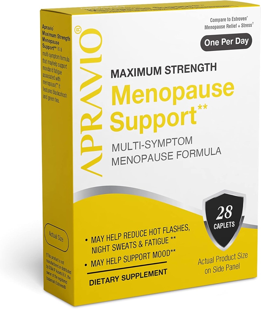 Apoyo a la menopausia, Alivio de la menopausia para las mujeres, Reducir Flashes calientes, Sudaderas nocturnas " Sudaderas de humor, Máximo equilibrio hormonal de fuerza, 28ct