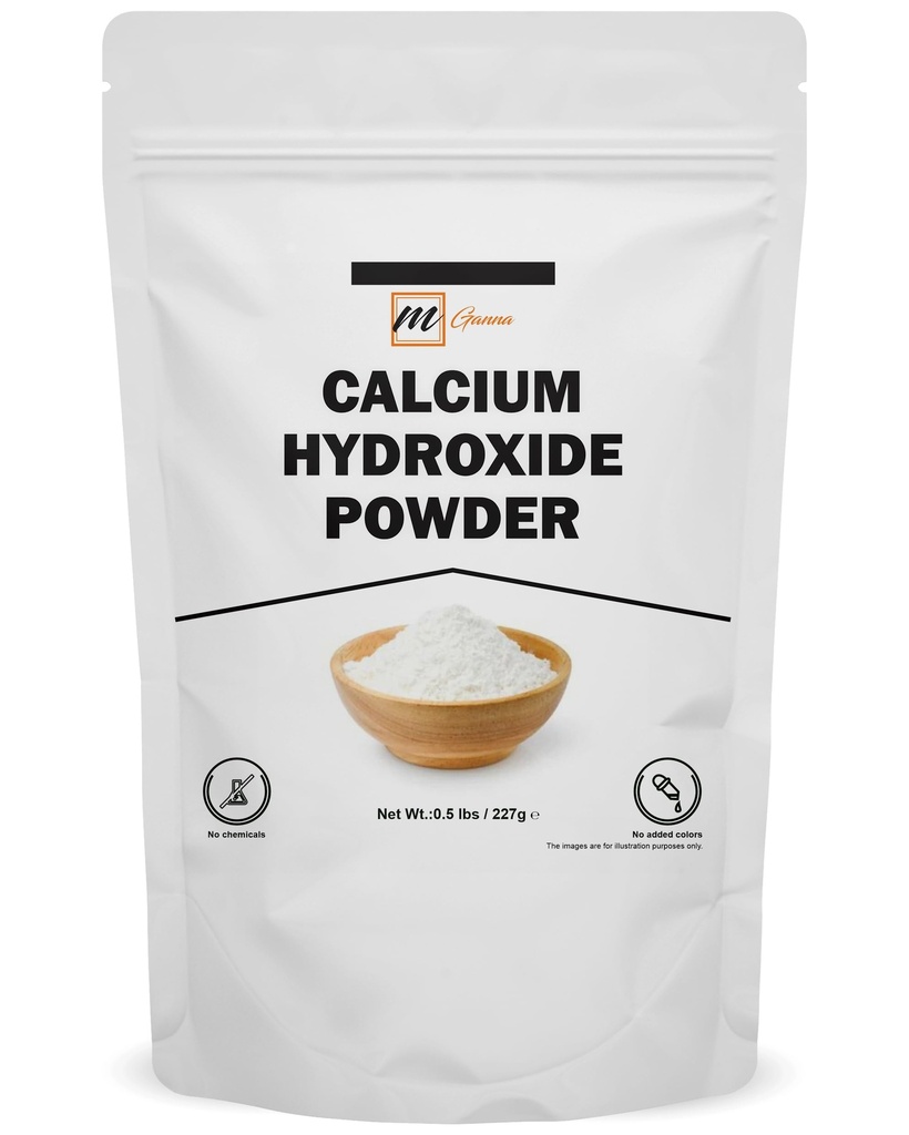 100% Natural Calcio Hidroxido Polvo para Alimentos &amp; Cosméticos 227 GMS / 0.5 LBS