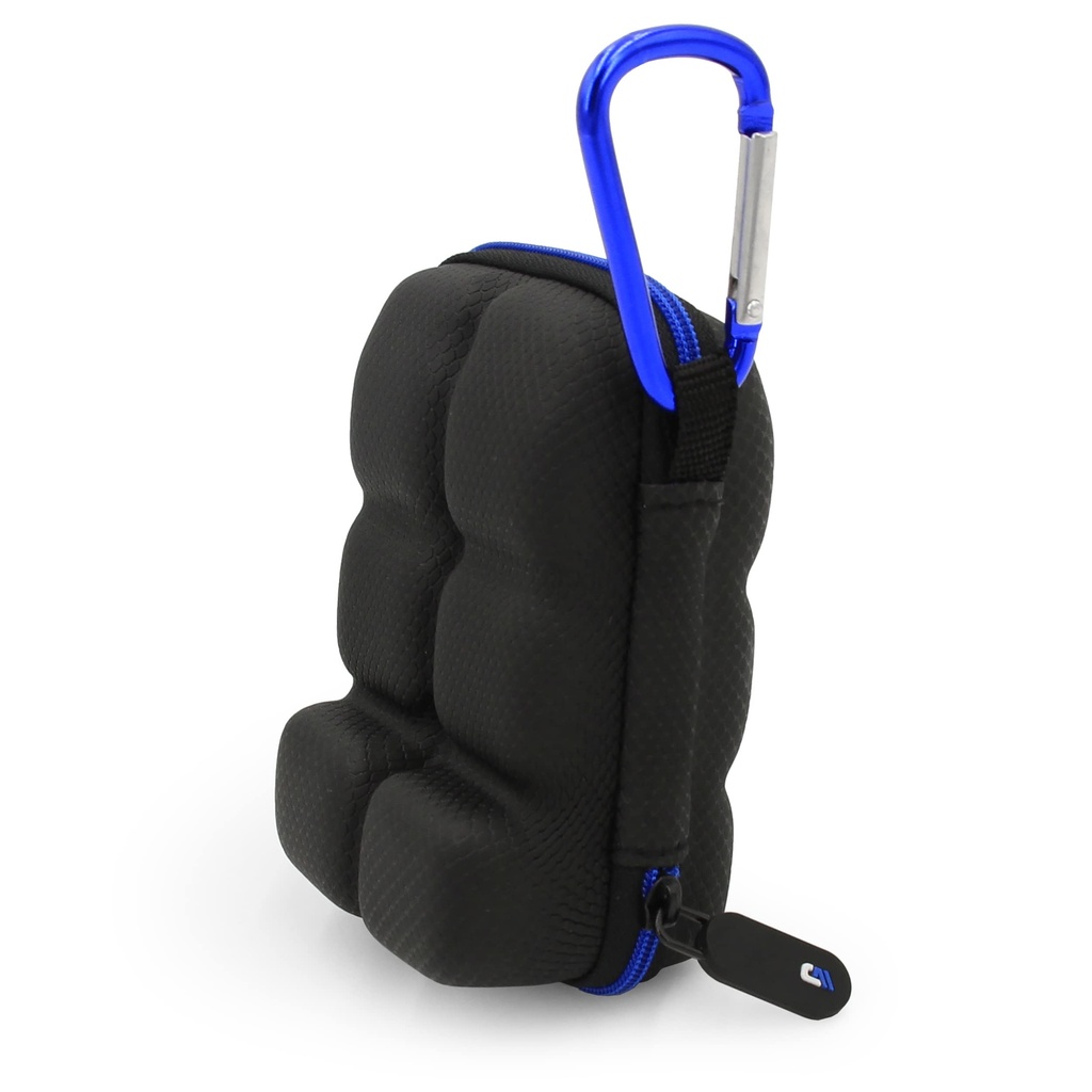 CASEMATIX Asma Inhaler Holder Case Fits Two Standard Rescue Inhalers With Lanyard and Clip On Keychain Carabiner, Includes Asthma Case Only