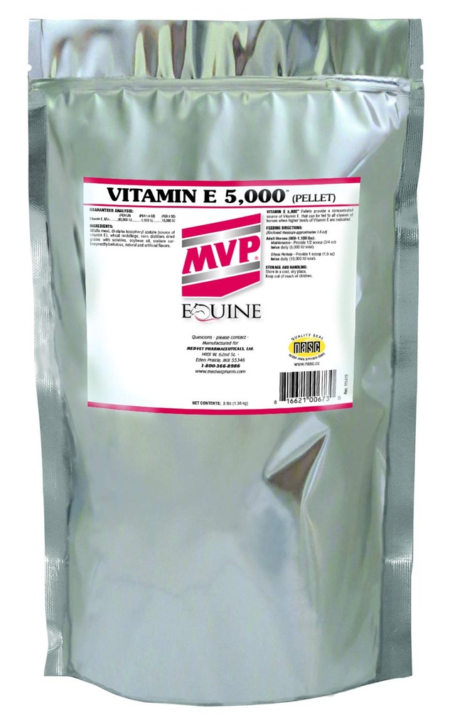 Vitamina E 5.000 (3lb) Vitamina E para Caballos...