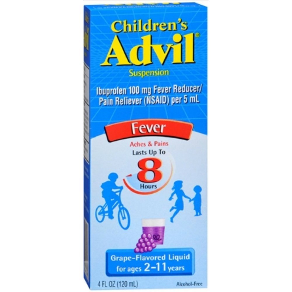 Childrenââ €šâââ €ž¢s Advil Liquid Pain Relief Medicine and Fever Reducer, 100 Mg Children's Ibuprofen for Ages 2-11, Grape - 4 Fl Oz