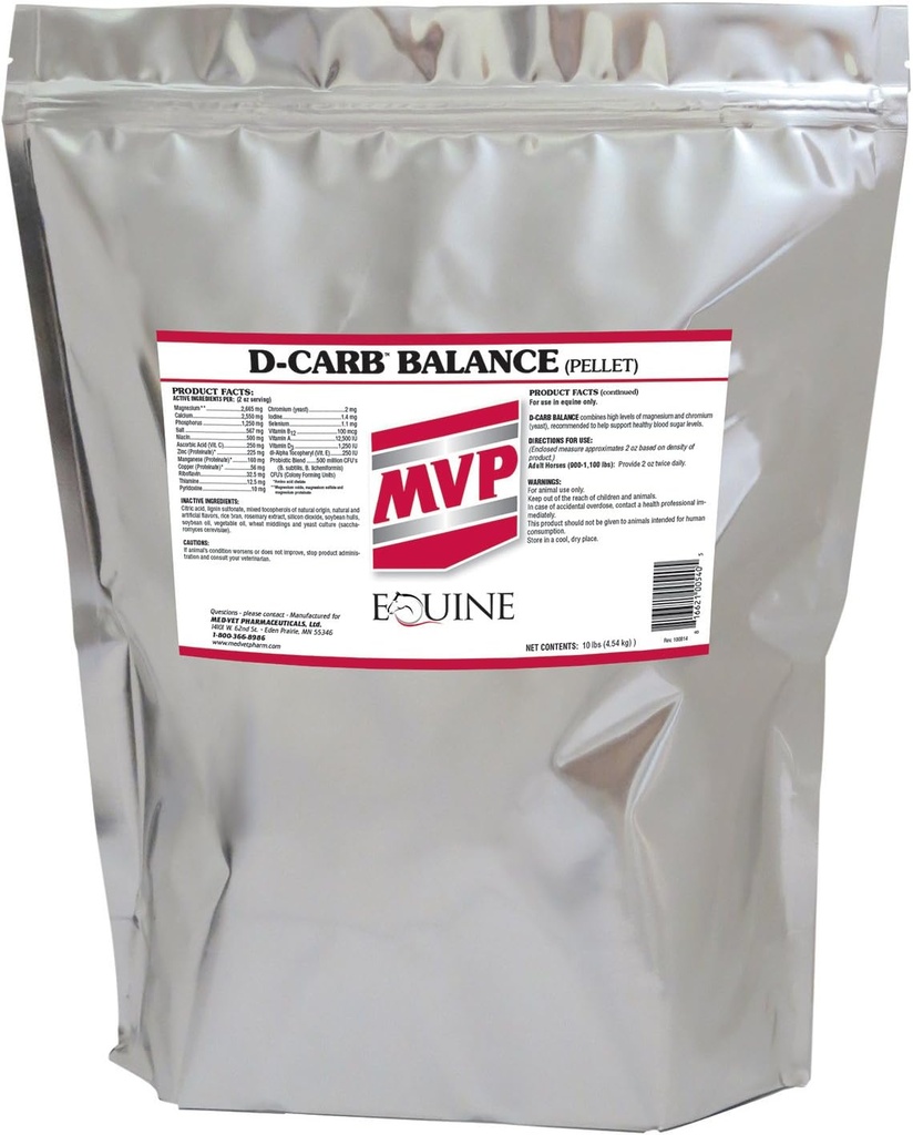 MVP D-Carb Balance (10lb) Apoya Metabolismo de Glucose +Vitamins y Probióticos...