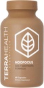 Terra Health Essentials NOOFOCUS - Suplemento Nootropics Brain Support con Mushrooms Adaptogénicos, Alpha-GPC, Gotu Kola, L-Theanine for Focus & Memory - All Natural, 30 Day Supply