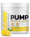 Bomba RAW Stim Free Pre Workout (Lemonade) - Non-Stimulant Pre Workout Suplemento Powder Nitric Oxide Booster - Pre Workout Suplementos Bebida para el entrenamiento - 40 Servimientos