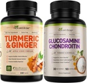 Base Turmeric &amp; Ginger 240 ct + Glucosamine Chondroitin 90 ct
