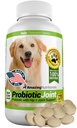 Increíbles Probióticos para perros elimina la diarrea y el gas con Hip Joint Pain Relief, 120 Chews