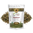 Orgánica Hawthorn Leaf and Flower Cut " Sifted (Crataegus monogyna) - Herbal Tea ← European Wild-Harvest ⋅ USDA " Kosher Certified ¦ Non GMO " Gluten Free TEN Origin - Albania (4 Oz)