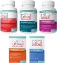 15% Bundle Utiva Cranberry PACs 30 Vegi Capsules + Utiva Bladder Health 60 Capsules + Utiva D-Mannose 500mg 120 Capsules + Utiva Probiotic 30 Delayed Release Vegi Capsules + Utiva UTI Fajas de prueba