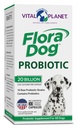 Planeta Vital - Flora Dog Probiotic Capsules Suplemento con 20 culturas de billón y 10 Strains, High Potency Immune y soporte digestivo Probióticos para perros, 30 cápsulas de liberación retrasada
