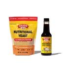 Bragg Premium 12 onzas Nutricional Yeast Seasoning Pouch - Vegan, Gluten Free Cheese Flakes and Coconut Aminos, All Purpose Seasoning, 10 Oz, Single