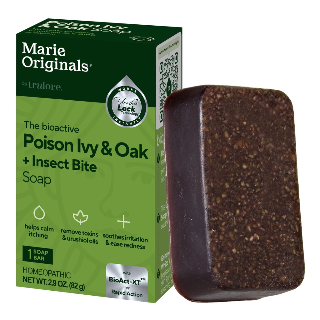 Marie's Original Poison Ivy Soap Bar  All Natural Poison Ivy Treatment ← Anti-Itch Skin Cleanser Bar Wash for Poison Ivy, Poison Oak &amp; Sumac ← Removes Oils, Soothes ' Relieves Rashes ← 2.9 onzas