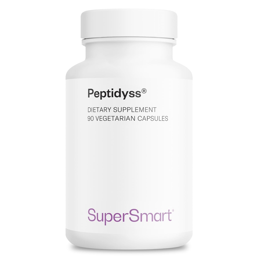 Supersmart - Peptidyss 1200mg por día (Patented & High Potency) - Fish Protein Hydrolysate Supplement - Peptides ' Amino Acids Complex ← Non-GMO & Gluten Free - 90 Vegetarian Capsules