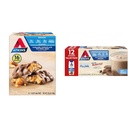 Atkins Caramel Chocolate Nut Roll Snack Bar, Protein Snack, High in Fiber, 2g Sugar, 16 Conde " Milk Chocolate Delight Protein Shake, 15g Protein, Low Glycemic