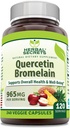 Herbal Secrets Quercetin 800mg con Bromelain 165mg, Veggie Capsules Suplemento Silencio No-GMO Silencio Gluten Free Silencio Made in USA (965 mg, 240, Conde)