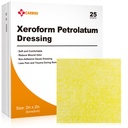 Carbou Medical Xeroform Petrolatum Dressing 2"x2", 25 Individual Pack, No Adherente Gauze Pads, Soft Fine Mesh Gauze Patch for Wound Care, Burns, Lacerations, Skin Grafts ' Surgical Incisions