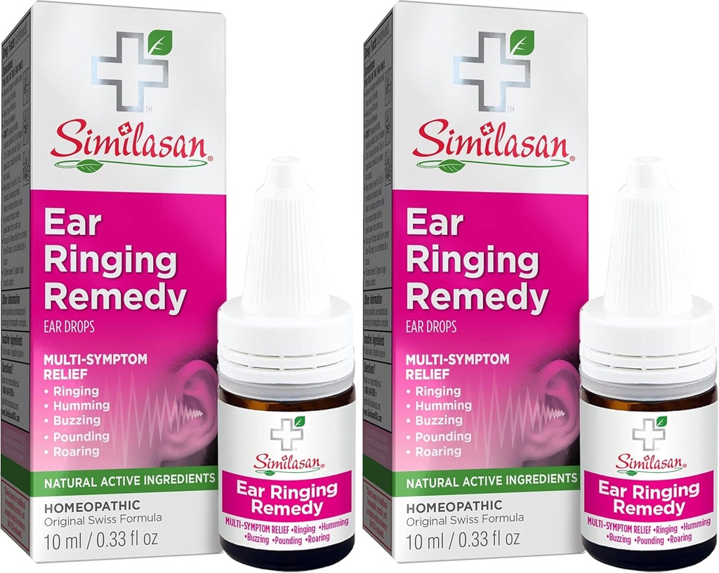 Similasan Ear Ringing Remedy Drops 0.33 Ounce, for Temporary Multi-Symptom Relief from Noise in The Ears, Ringinging Ears, Buzzing Ears, Roaring Ears, Humming Ears, and Other Sounds in The Ears