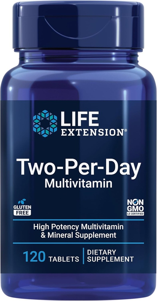 Super Bio-Curcumin y dos por día 120 Tablet Multivitamin Bundle - 60 cápsulas vegetarianas