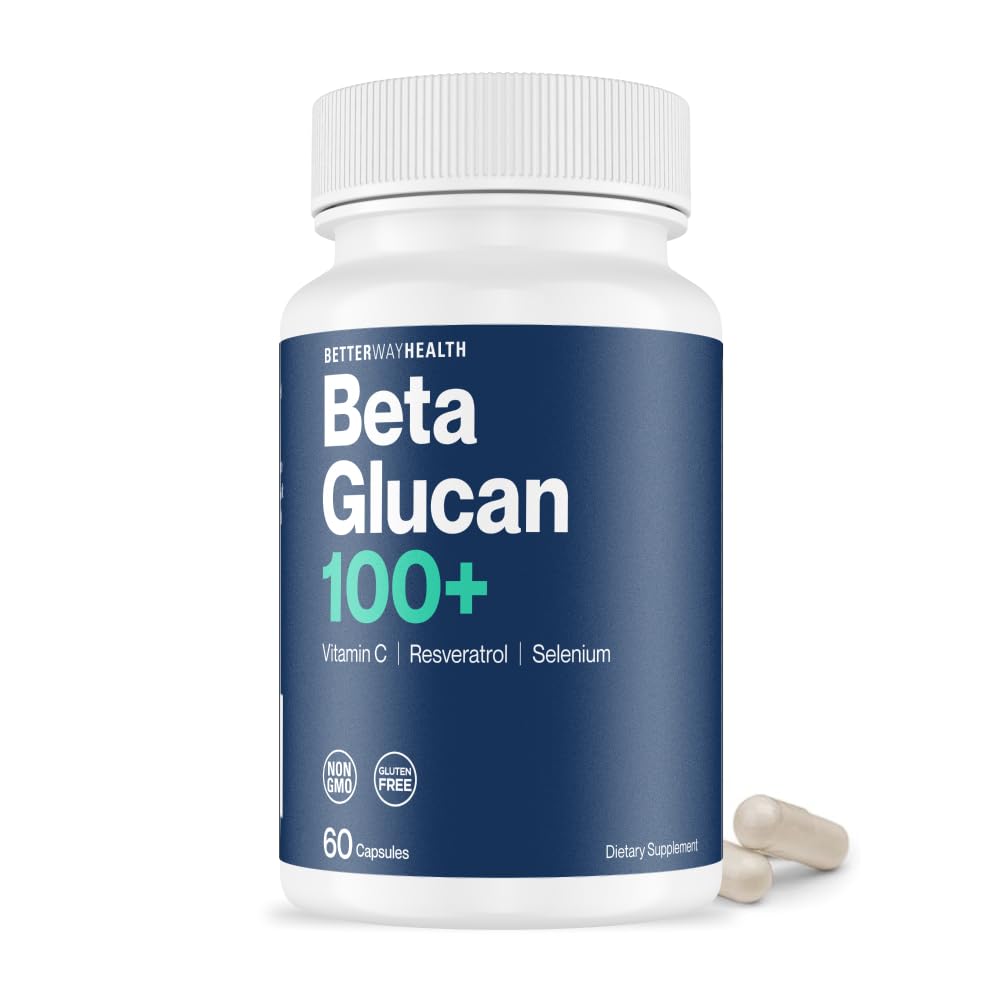 Better Way Health Advanced Immune Readiness – 1,3/1,6 Beta Glucan with Vitamin C, Selenium & Resveratrol – Immune Support Supplement for NK Cells & Phagocytosis – 60 cápsulas
