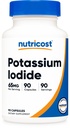 Nutricost Potassium Iodide (KI), 90 Capsules, 65mg Potassium Iodide Per Serving, Vegetarian, Non-GMO & Gluten Free