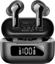 TOZO NC3 Hybrid Active Noise Canceling Wireless Earbuds with 6 Mics AI Clear Call Ear Buds 55H Playtime with LED Display 32 Preset EQs via APP Bluetooth 5.3 IPX8 Waterproof in Ear Headphones