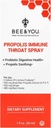 Abeja y usted Propolis y Probiotic Throat Spray con Ginger, Immune Support, Digestive Health, Antioxidants, Keto, Paleo, Gluten-Free, 1 Fl oz