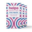 HELPS TEAS ← Ayuda a mantener el té regular ¦ Orgánica Blend of Senna, Licorice, Anise, Lemon Balm y Mint. Alivia el estreñimiento ocasional ← Efecto laxante y desencadenado Silencioso paquete de 3