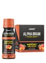ONNIT Alpha Brain Focus Shot, Peach Flavor, Nootropic Dietary Supplement Drink That Supports Energy, Focus, and Mood, IGENTM Non-GMO Tested, 2.5 fl oz, 6 Count