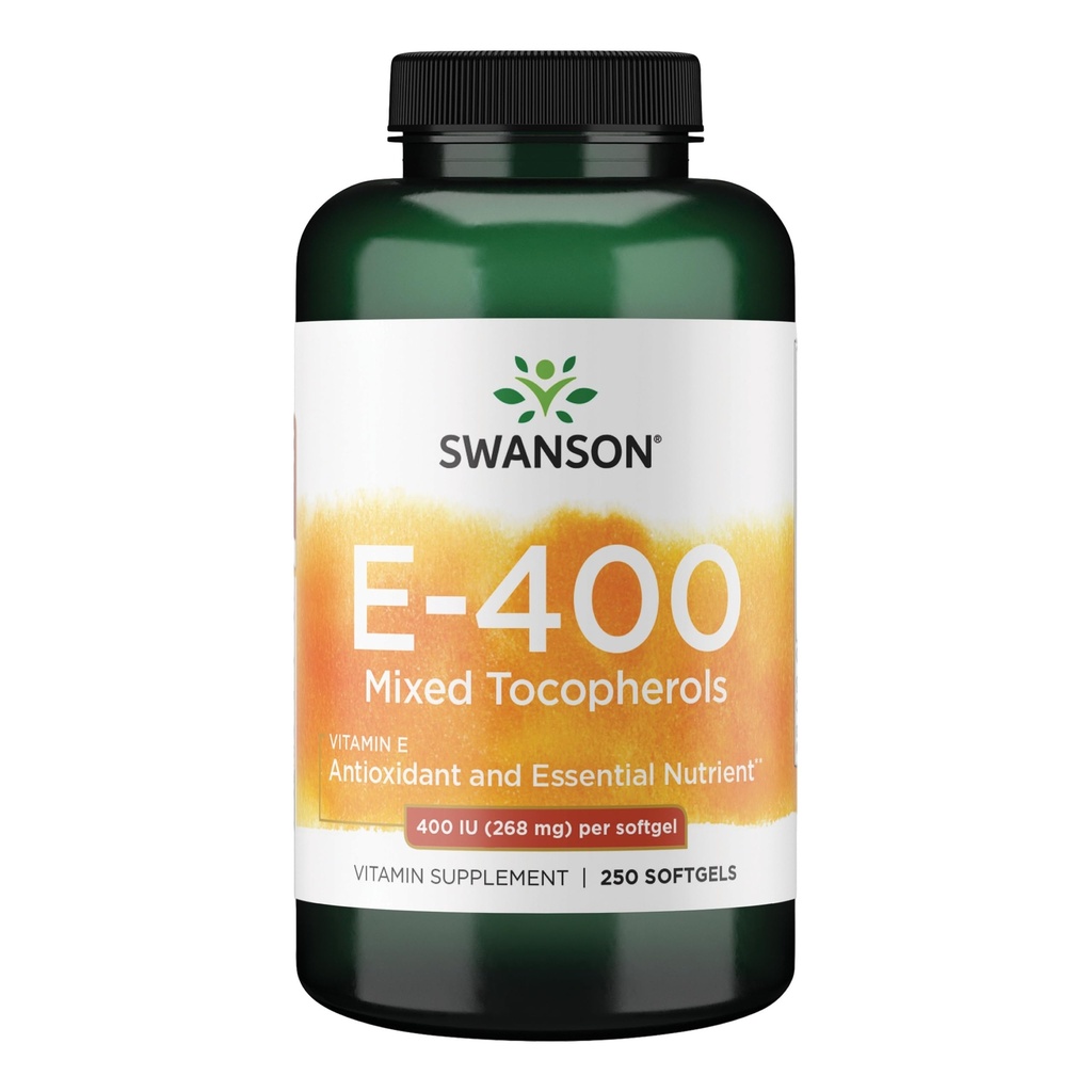 Swanson Vitamina E Mixed Tocopherols 400 Iu (268 Milligrams) 250 Sgels
