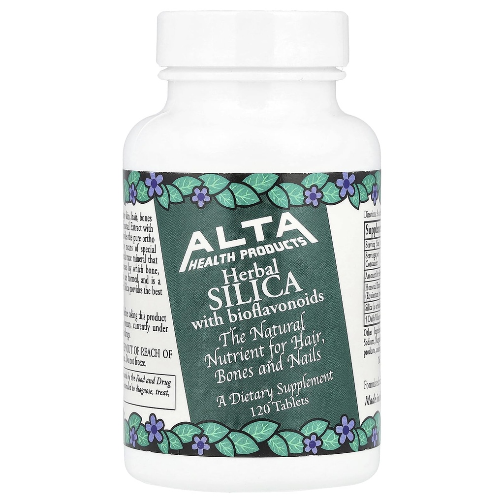 Alta Health Products, herbal SILICA con bioflavonoides, Tabletas, 120 Cuenta