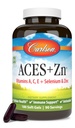 Carlson - ACES + Zn, Vitaminas A, C, E + Selenium " Zinc, Cellular Health " Immune Support, Antioxidant, 180 Softgels