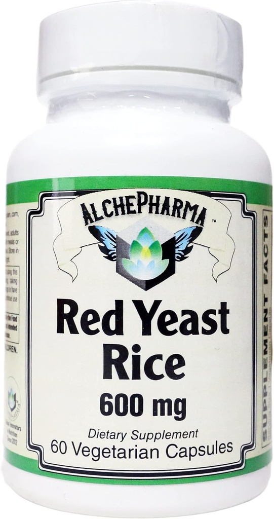 Rice de levadura roja (Organic y Citrinin Gratis), 600mg (60 Vcaps)