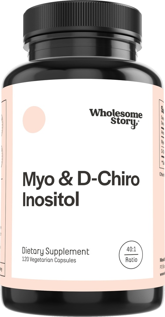 Wholesome Story Myo-Inositol " D-Chiro Inositol Supplement for Women TEN Fertility Supplements for Hormonal Balance " Ovarian Health Support TEN Myoinositol TEN Ideal 40:1 Ratio ANTE 30 Servings