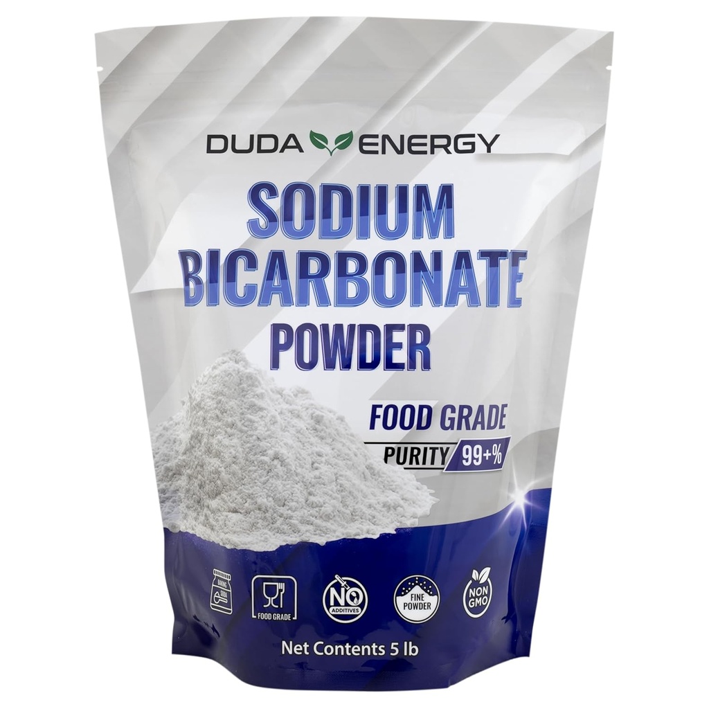 5 lb USP Pure Sodium Bicarbonato Polvo de Alimentos Ecológicos Grado Listado Puro Baking Soda